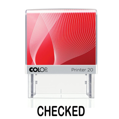 Colop Printer 20 Stock Stamp - CHECKED 