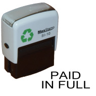 Maxstamp SI-10 Stock Stamp - PAID IN FULL