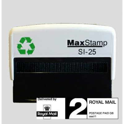 Maxstamp SI-25 Royal Mail PPI Rubber Stamp - 2nd Class