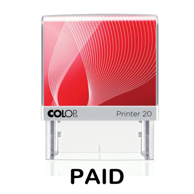 Colop Printer 20 Stock Stamp - PAID 