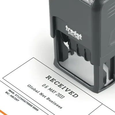 Trodat 4750 Dater Rubber Stamp